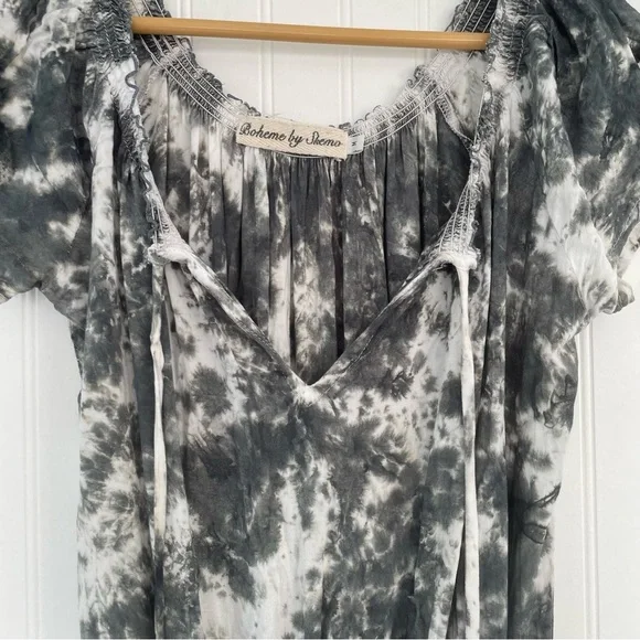 OCEANIA Gypsy Dress by Skemo - Dark Grey Tie Dye Medium - Picture 9 of 14